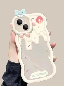 Cartoon Graphic Phone Case With Pop Out Phone Grip - Multicolor - View 8