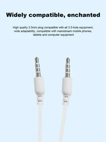 Tai nghe nhét trong tai có dây bass 1 mảnh - trắng - Xem 3