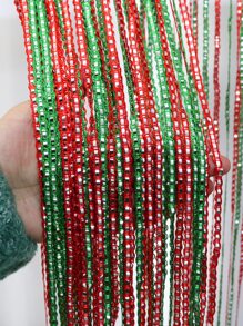 1 pieza Cortina de puerta de hilo Navidad - Multicolor - Ver 1