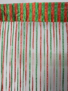 1 pieza Cortina de puerta de hilo Navidad - Multicolor - Ver 4