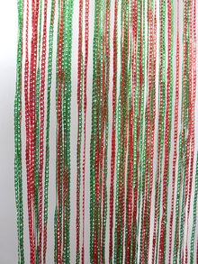1 pieza Cortina de puerta de hilo Navidad - Multicolor - Ver 5