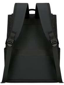 Ba lô Nam màu trơn Có thể điều chỉnh được - màu đen - Xem 2