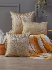 Miater 1pc Jacquard Cushion Cover, Modern Throw Pillow Case For Home Sofa, Pillow Insert Not Include - Beige - View 13