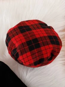 Baby Girl Puff Sleeve Rib-Knit Tee & Plaid Pleated Skirt - Multicolor - View 4