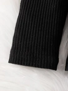 Baby Girl Puff Sleeve Rib-Knit Tee & Plaid Pleated Skirt - Multicolor - View 8