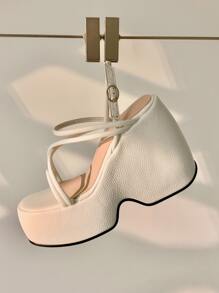 Women Platforms & Wedge Sandals - Beige - View 5