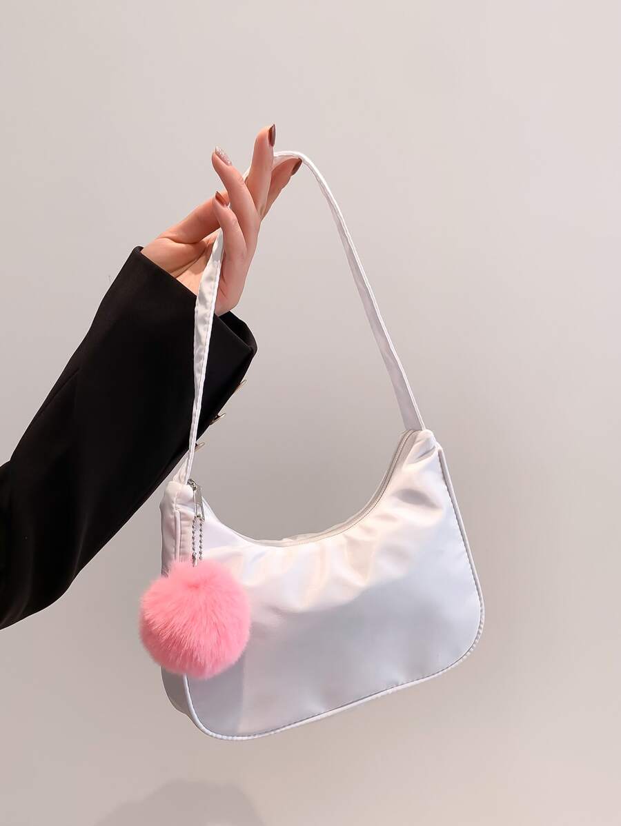 絨球裝飾流浪包