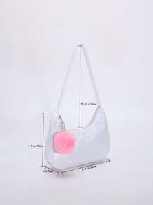 絨球裝飾流浪包