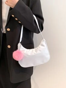 絨球裝飾流浪包