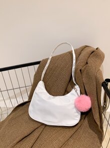 絨球裝飾流浪包