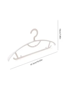 2pcs Anti-slip Clothes Hanger - White - View 3
