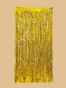 1 波浪葉片門簾 - 金色 - 查看 3