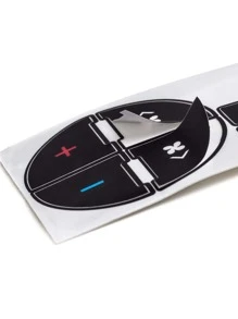 1 hoja Pegatina de coche con botón reparar