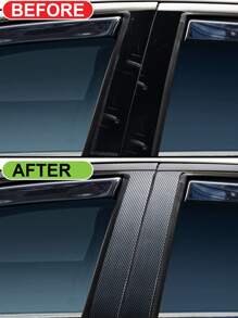 1卷幾何圖案汽車貼紙 - 黑色 - 查看 5