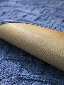 1pc Geometric Jacquard Sofa Towel - Royal Blue - View 5