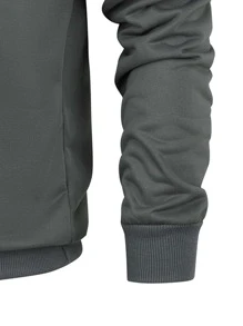 Men Christmas Print Sweatshirt - Dark Grey - View 3