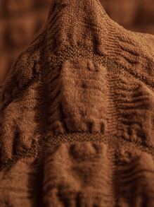 1入組彈力沙發套帶裙子易貼合沙髮沙發套耐用可水洗通用高彈性家具保護套 - 芥末黃 - 查看 3