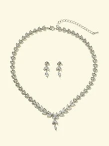 SHEIN Belle 3 piezas Set joya con diseño de diamante de imitación