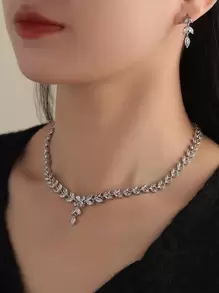 SHEIN Belle 3 piezas Set joya con diseño de diamante de imitación