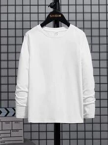 SHEIN Boys Slogan & Cartoon Graphic Tee - White - View 2