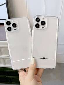 2pcs Heart Pattern Phone Case - Multicolor - View 2