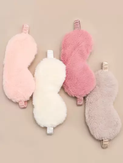 1 pieza Antifaz de dormir de seda realista y mullido, suave, opaco, reutilizable, adecuado para viajes, yoga, meditación, siesta, bloqueo de luz; Set de 4 piezas/2 pares de tapones para los oídos de silicona extra resistentes y a prueba de ruido, reducen el ruido, anti ronquidos, dormir