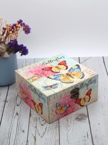 1 pieza Joyero con patrón de mariposa - Multicolor - Ver 1