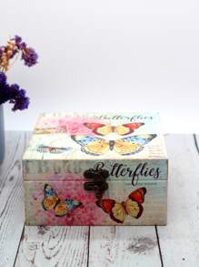 1 pieza Joyero con patrón de mariposa - Multicolor - Ver 2