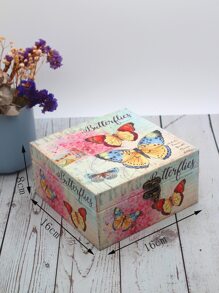 1 pieza Joyero con patrón de mariposa - Multicolor - Ver 5