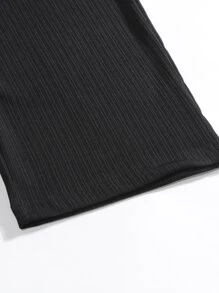 Manfinity Men Lapel Neck Shirt & Trousers Without Tee - Black - View 5