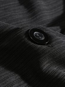 Manfinity Men Lapel Neck Shirt & Trousers Without Tee - Black - View 7