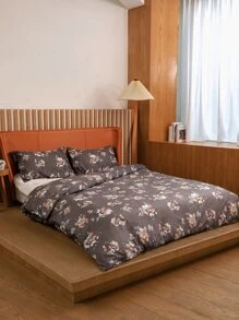 Set colcha sin relleno con patrón floral - Multicolor - Ver 2