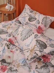 Tropical Pattern Duvet Cover Set Without Filler - Multicolor - View 5