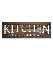 1pc Wooden Kitchen Wall Hanging - Multicolor - View 3