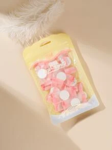 WEITANG 20 piezas Hoja facial comprimida - Blanco - Ver 2