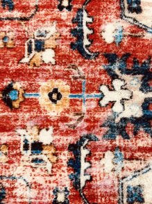 1pc Geometric Pattern Round Rug - Multicolor - View 5