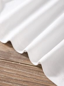 小女童燈籠袖上衣和格紋印花百褶半身裙