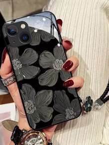 Ốp điện thoại in hoa có dây buộc Tương thích với iPhone15/15Plus/15Pro/15Promax - Nhiều màu - Xem 3