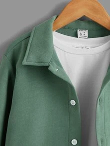 SHEIN 男孩馬印花上衣和襯衫和褲子