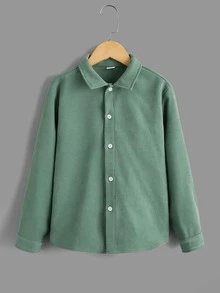 SHEIN 男孩馬印花上衣和襯衫和褲子