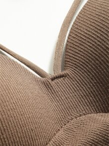 DAZY Sujetador largo unicolor - Caqui - Ver 3