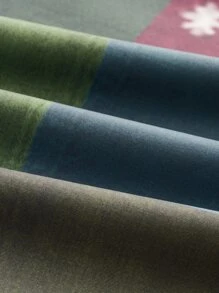 ROMWE Hippie 色塊拼接圖案背帶連身褲 - 彩色 - 查看 4