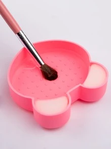 1pc Makeup Brush Cleaning Box - Watermelon Pink - View 3