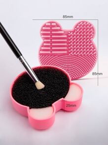 1pc Makeup Brush Cleaning Box - Watermelon Pink - View 5