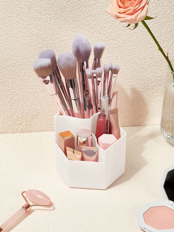 Makeup Brush Holder, 1pc Solid Makeup Organizer, Eyebrow pencil Holder, Lipstick Makeup