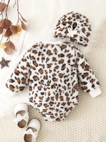 Baby Leopard Print Bodysuit - Multicolor - View 2