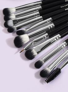MAANGE 18pcs Professional Makeup Brush Set - Black - View 4