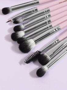 MAANGE 18pcs Pink Makeup Brush Set - Pink - View 4