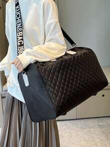 Geantă de voiaj din nailon matlasată, geantă pliabilă impermeabilă, geantă tote de mare capacitate pentru călătorii, gimnastică, sport, genți de mână, geantă de mână, geantă de gimnastică, pentru bărbați, femei, fete, băieți, student pentru călătorii. Înapoi la școală, afaceri în aer liber, vacanță, sport, sport, accesorii de călătorie. Haine Genți de mână Geantă de călătorie pentru valiză Geanta de peste noapte Geanta de weekend Geanta pentru bagaje Geanta de transport Geanta de colegiu Genti de bagaje Geanta de weekend Geanta de spital