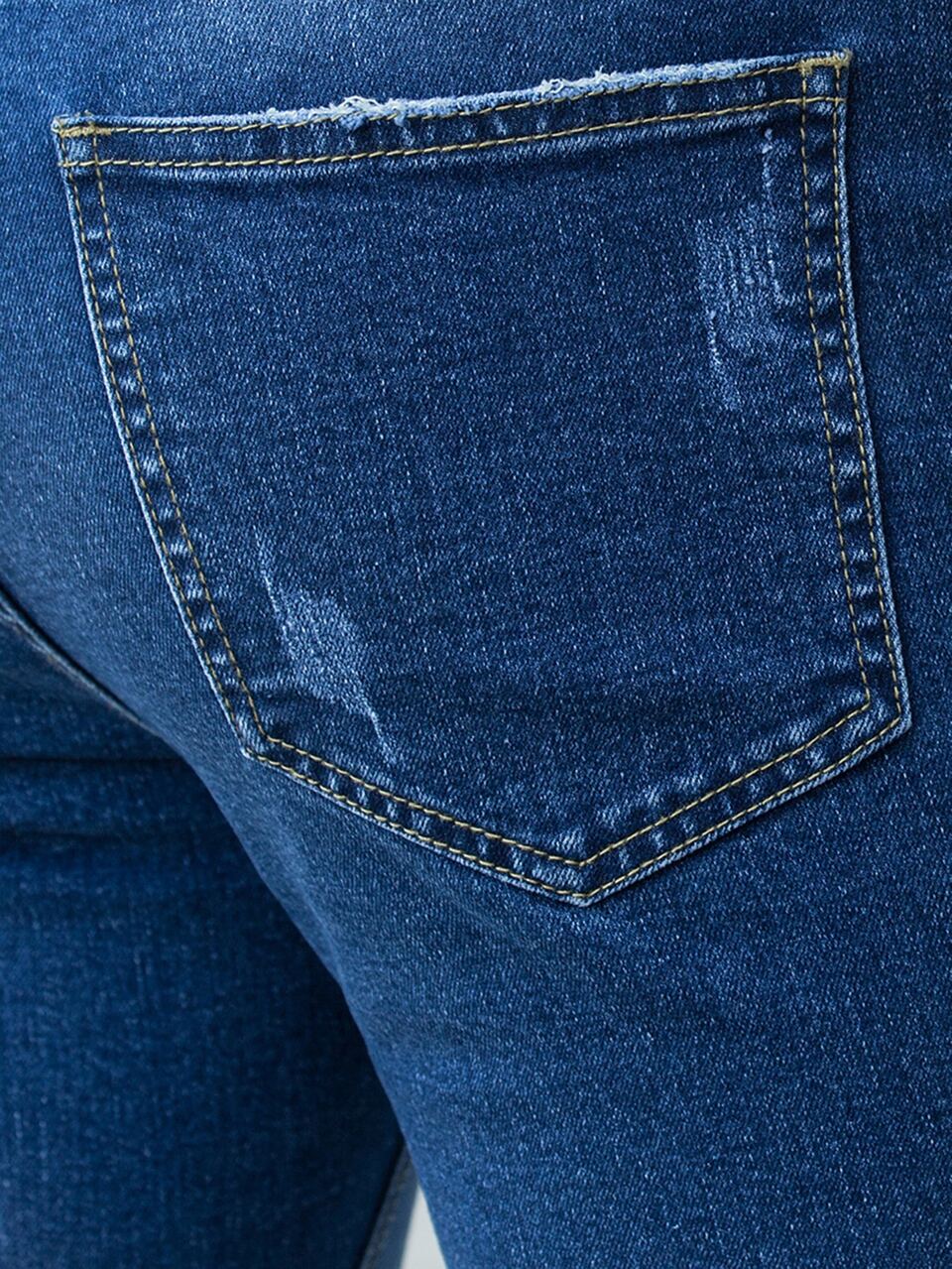 Men Cat Scratch Ombre Jeans